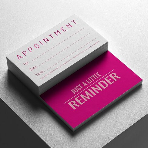 بطاقة موعد مجرد بطاقة تذكير صغيرة 100 Hotpink in Kuwait