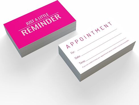 بطاقة موعد مجرد بطاقة تذكير صغيرة 100 Hotpink in Kuwait