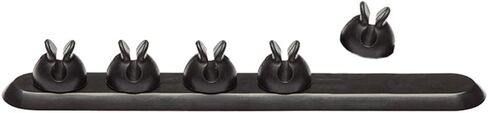Magnetic Cable Organizer, Black, 2 Clip Cable Organizer Cord Clips – 2.75" x 0.75" x 0.55" Desktop Cable Management, Home or Office Cord Organizer - Power & Mouse Cord Management in Saudi Arabia