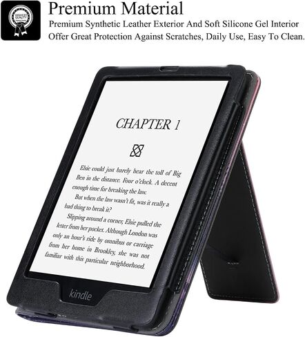 Case for Kindle Paperwhite 2021, PU Leather Hand Strap with Auto Sleep/Wake Case for 6.8" Kindle Paperwhite 11th Generation 2021 Released and Kindle Paperwhite Signature Edition, Apricot in Saudi Arabia