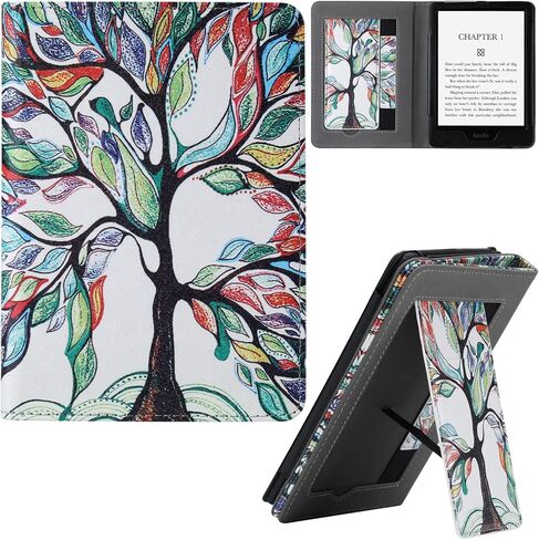 Case for Kindle Paperwhite 2021, PU Leather Hand Strap with Auto Sleep/Wake Case for 6.8" Kindle Paperwhite 11th Generation 2021 Released and Kindle Paperwhite Signature Edition, Apricot in Saudi Arabia