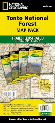 Tonto National Forest [Map Pack Bundle] (National Geographic Trails Illustrated Map) in Saudi Arabia