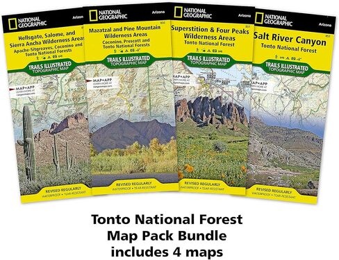 Tonto National Forest [Map Pack Bundle] (National Geographic Trails Illustrated Map) in Saudi Arabia