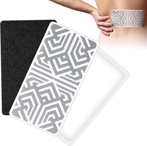 رقعة ألم قابلة لإعادة الاستخدام، لتخفيف آلام العضلات - رقعة صحية للظهر والقدم والركبة والرقبة والمزيد، تطبيق لاصق سهل، سريع المفعول - تتضمن رقعة واحدة و3 مواد لاصقة وحقيبة حمل واحدة in Kuwait