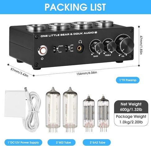 HiFi Magic 6E2 Vacuum Tube Stereo Preamp MM/MC Phono Stage for Turntable Amp in Kuwait