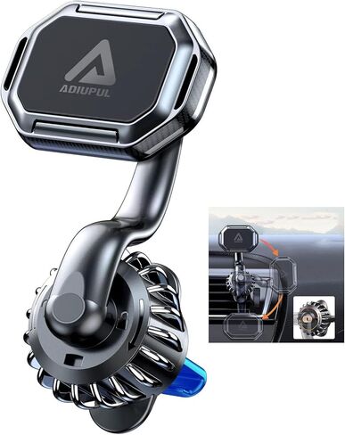 Magnetic Phone Holder for Your Car Mount 6 Military Car Phone Holder Mount Hands-Free Vent Cell Phone Holder Mount for Car Plate for iPhone All 15/14/13 Pro Max Plus Samsung in Kuwait