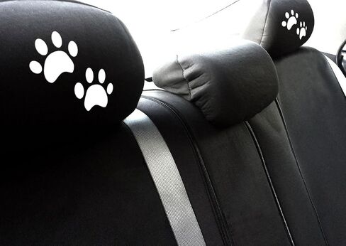Black Fabric Car Truck Van SUV Seat Headrest Covers with Embroidery Hawaiian Hand Sign Logo Universal Fit for Cars Vans Trucks-Sold by a Pairs in Saudi Arabia