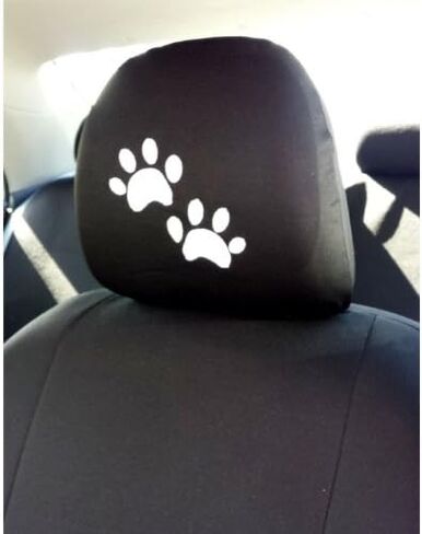 Black Fabric Car Truck Van SUV Seat Headrest Covers with Embroidery Hawaiian Hand Sign Logo Universal Fit for Cars Vans Trucks-Sold by a Pairs in Saudi Arabia