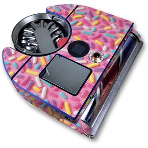 Glossy Glitter Skin Compatible with Dyson 360 Vis Nav - Sprinkles - Premium 3M Vinyl Protective Wrap Decal Cover - Easy to Apply | Crafted in The USA by MightySkins