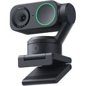 Insta360 Link 2 PTZ Dual Axis Gimbal AI-Powered 4K Webcam with 1/2" Sensor for Increased Detail, Pro Audio, Gesture Control, HDR, AI Tracking, Deskview and Streamer Mode - Built-in Privacy Protection