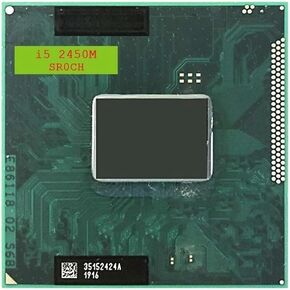 I5-2450M SR0CH Laptop CPU Used 2-Core 4-Thread Mobile Processor 2.5 GHz 3 MB 35W Socket G2 / rPGA988B