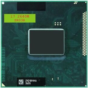 I7-2640M SR03R Laptop CPU Used 2-Core 4-Thread Mobile Processor 2.8 GHz 4M 35W Socket G2 / rPGA988B