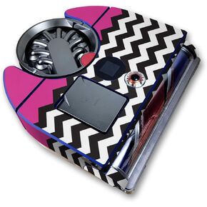 Skin Compatible with Dyson 360 Vis Nav - Hot Pink Chevron - Premium 3M Vinyl Protective Wrap Decal Cover - Easy to Apply | Crafted in The USA by MightySkins