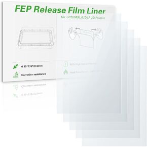 Photon Mono M5s FEP Release Film 210 * 290mm,3D Printer Accessories Compatible with Anycubic Mono M5s Pro/Mono M5s/Mono M5 UV DLP LCD Resin 3D Printer-0.15 Thickness(5pcs)… in Saudi Arabia