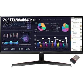 LG 29" UltraWide Computer PC Monitor, 21:9 2K FHD (2560 x 1080) IPS Display, sRGB 99% Color Gamut, HDR 10, 3-Side Virtually Borderless, USB Type-C, HDMI, for Business and Home Moniter