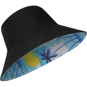 Beach Sun Hat Unisex Trendy Bucket Hat for Women Teens Travel Summer Girl Bucket Hats Packable in Saudi Arabia