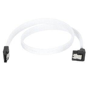 Keenso Cable 3.0 FastSpeed SolidState Disk 8Core Data Extension Cord, White Cables for Hard Disk (White (Elbow))