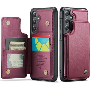 Kowauri for Samsung Galaxy S25 Case ، PU Leather Wallet Case for Women Wny RFID Card Card Holder Slot Magnetic Froofchproof Protection Cover for Samsung Galaxy S25 (Green)