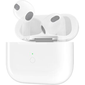 حالات شاحن الجيل الثالث المتوافق مع AirPod ، مع زر مزامنة الاقتران بلوتوث ، بديل شحن بطارية 600 مللي أمبير في الساعة Pro Pro Pro 3rd Generation ، (سماعات غير متضمنة)