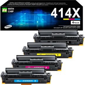 414X Toner Cartridges M479fdw: Replacement for HP 414X Toner Cartridges 4 Pack High Yield, Works with HP Color Laserjet Pro MFP M479fdw Toner, Pro M454dw M454dn M480f M455dn Series Printer︱W2020X