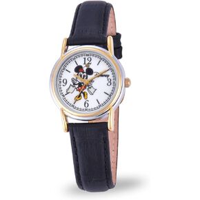 Disney Minnie Mouse Adult Classic Cardiff Articulating Hands Analog Quartz Leather Strap Watch in Saudi Arabia