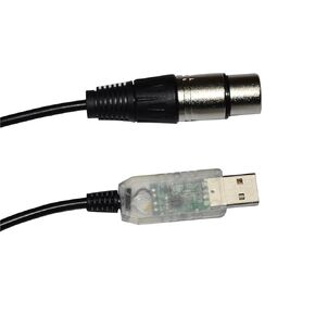 RS485 DMX512 to USB 3PIN 3P DMX 512 XLR Female Converter Cable for Freestyler Controller KABLE(3metres,Color G)