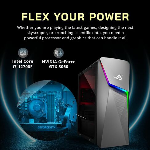 ASUS ROG Gaming Desktop ، Intel I5-11400F Processor ، 64GB DDR4 RAM ، 2TB PCIE SSD + 2TB HDD ، NVIDIA GEFORCE GTX 1660TI 6GB DDR6 ، WIFI 6 ، Win 11 ، Gray ، 32GB Hotface USB Card in Saudi Arabia
