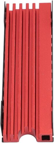 M.2 2280 SSD Dinkink مع لوحة حرارية نانو لتصميم المشبك مزدوج الجوانب للكمبيوتر الشخصي ، مسامير الارتفاع القابلة للتعديل ، مادة سبيكة (أحمر) in Saudi Arabia