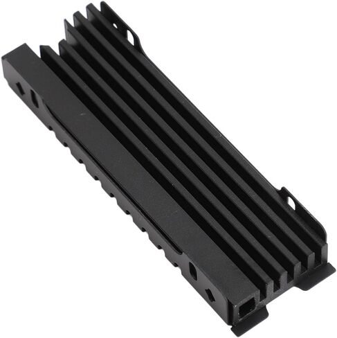M.2 2280 SSD Heatsink with Nano Thermal Pad for, Double Sided Clamp Design for PC, Adjustable Height Screws, Alloy Material (Red) in Saudi Arabia