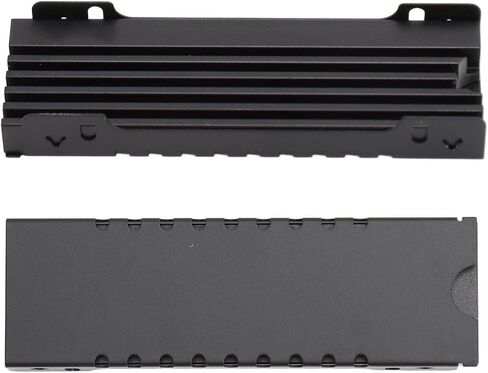 M.2 2280 SSD Heatsink with Nano Thermal Pad for, Double Sided Clamp Design for PC, Adjustable Height Screws, Alloy Material (Red) in Saudi Arabia