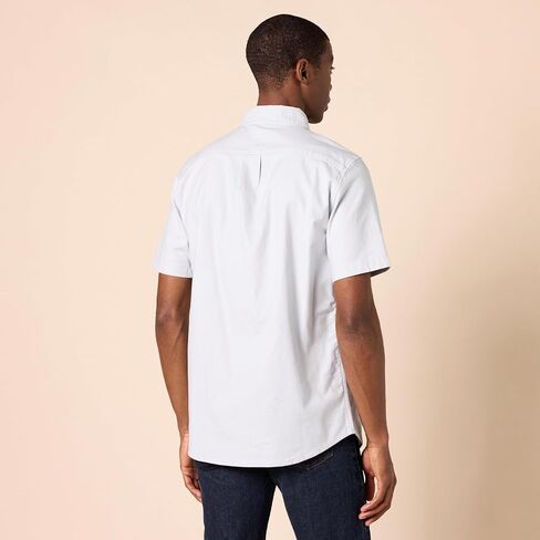 Amazon Essentials Men's Regular-Fit Short Sleeve Stretch Oxford Shirt with Pocket in Saudi Arabia