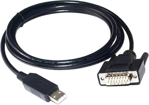 FT232RL CHIP USB to D-SUB 15PIN DB15 Male/Female RS232 Serial Communication Cable(5m,USB to DB15 Male) in Saudi Arabia