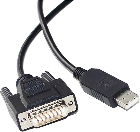 FT232RL رقاقة USB إلى D-Sub 15pin DB15 ذكر/أنثى RS232 كابل الاتصالات التسلسلية (5M ، USB إلى DB15 ذكر) in Kuwait