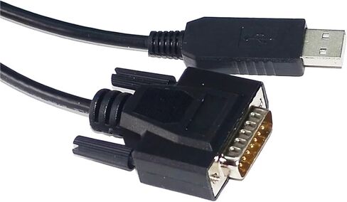 FT232RL رقاقة USB إلى D-Sub 15pin DB15 ذكر/أنثى RS232 كابل الاتصالات التسلسلية (5M ، USB إلى DB15 ذكر) in Kuwait
