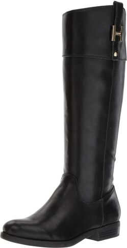 Tommy Hilfiger Women's SHYENNE Equestrian Boot, Cognac, 5.5 in Saudi Arabia