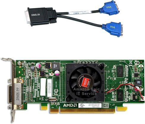 AMD Radeon HD 7350 512MB Low Profile (Half Size Bracket, Dual VGA), fits Slim/SFF Size Office Computer only, Supports Windows Vista, 7, 8, 8.1, 10 and 11 in Saudi Arabia
