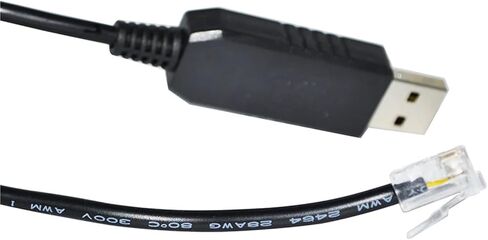 FT232RL رقاقة USB إلى RJ11 RJ12 محول RS232/RS485 كابل الاتصال التسلسلي لمحرك/التردد العاكس (1.8M ، إشارة RS232) in Kuwait