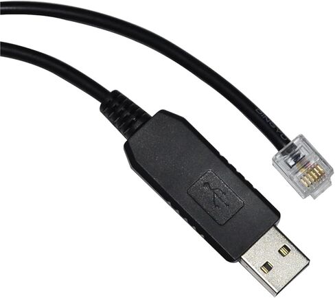 FT232RL رقاقة USB إلى RJ11 RJ12 محول RS232/RS485 كابل الاتصال التسلسلي لمحرك/التردد العاكس (1.8M ، إشارة RS232) in Kuwait