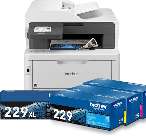 Brother MFC-L3780CDW Digital Color All-in-One Printer Additional Toner Bundle with Single Pass Duplex Copy and Scan, Duplex and Mobile Printing, Gigabit Ethernet & Refresh Subscription Ready in Saudi Arabia