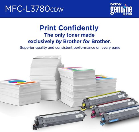 Brother MFC-L3780CDW Digital Color All-in-One Printer Additional Toner Bundle with Single Pass Duplex Copy and Scan, Duplex and Mobile Printing, Gigabit Ethernet & Refresh Subscription Ready in Saudi Arabia