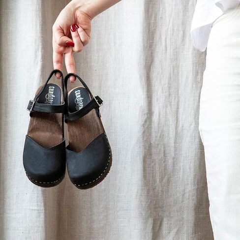 Sandgrens Swedish Handmade Wooden Clog Sandal | Saragasso in Kuwait