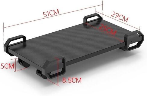 CPU Stand Pc Stand for Floor, PC Tower Stand with 4 Rolling Caster Wheels, Storage Racks Mobile CPU Stand for Floor Carpet Gaming PC Case CPU Holder(Black) in Kuwait
