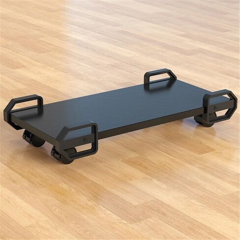 CPU Stand Pc Stand for Floor, PC Tower Stand with 4 Rolling Caster Wheels, Storage Racks Mobile CPU Stand for Floor Carpet Gaming PC Case CPU Holder(Black) in Kuwait