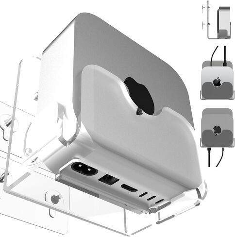 Wall Mount Stand Compatible for Mac mini M4/M4 Pro. (Transparency) in Saudi Arabia