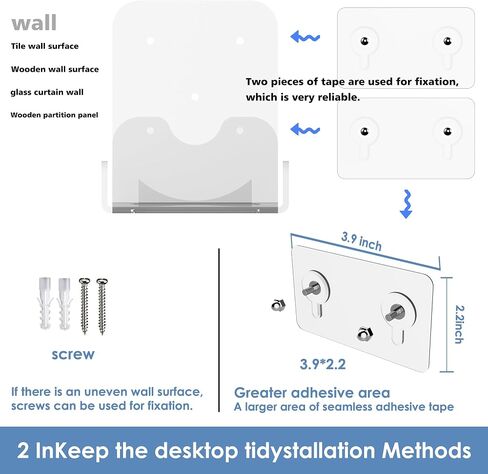 Wall Mount Stand Compatible for Mac mini M4/M4 Pro. (Transparency) in Saudi Arabia