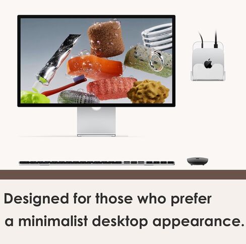 Wall Mount Stand Compatible for Mac mini M4/M4 Pro. (Transparency) in Saudi Arabia