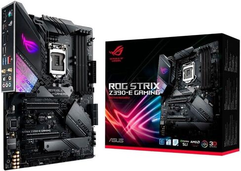 Asus Rog Strix Z390-E Gaming Motherboard LGA1151 (Intel 8th Gen) ATX DDR4 DP HDMI M.2 USB 3.1 Gen2 802.11ac Wi-Fi in Kuwait