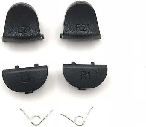 YANHAO [Video Game Parts] 10PCS L1 R1 L2 R2 with Spring Trigger Buttons Controller Gamepad Repair Parts for Sony PlayStation Dualshock 4 PS4 Replacement [Replace] (Color : L1L2R1R2 Spring) in Saudi Arabia