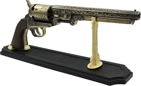 MASTER USA - Decorative Western Revolver with Display Stand 13-inches Overall, Style Navy Ornate Engravings on Body SMB-110 Decorative, Collectible, Cosplay in Saudi Arabia