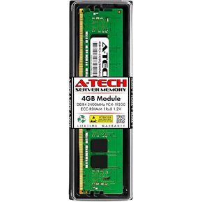 A-Tech 4GB RAM Replacement for Hynix HMA451R7AFR8N-UH | DDR4 2400MHz PC4-19200 1Rx8 1.2V ECC RDIMM Registered 288-Pin DIMM Memory Module